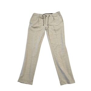 Maczoo Gray Wool Blend Modern Fit Trousers Designed‎ in Italy Size 48 WR569